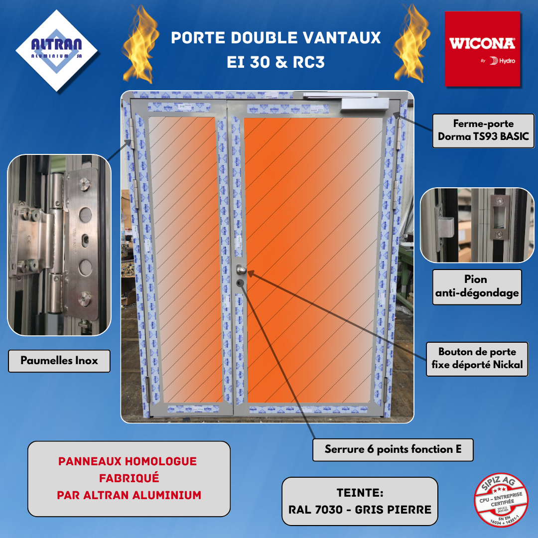 Homologation feu EI30 AEAI